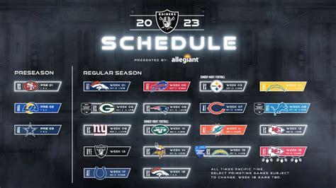 raiders espn schedule|raiders tv schedule 2023.